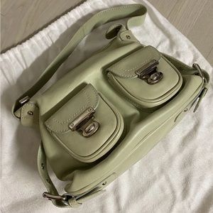 Rare MARC JACOBS Light Avoca Green Leather Small Shoulder Underarm shoulder Bag